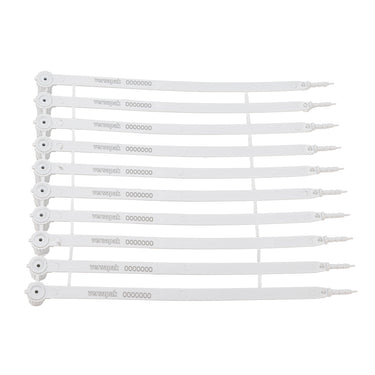 VersaTruck Numbered Fixed Length Security Seal - White Strip